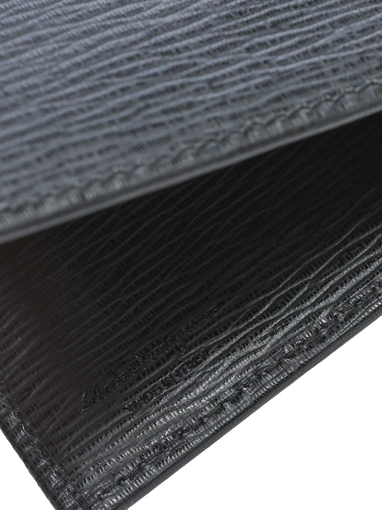 Salvatore Ferragamo サルヴァトーレフェラガモ ガンチーニ 型押しレザー 二つ折り財布