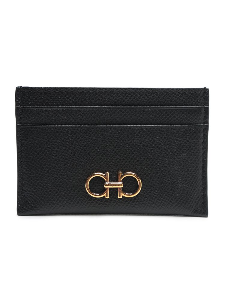 Salvatore Ferragamo サルヴァトーレフェラガモ ガンチーニ 型押しレザー カードケース