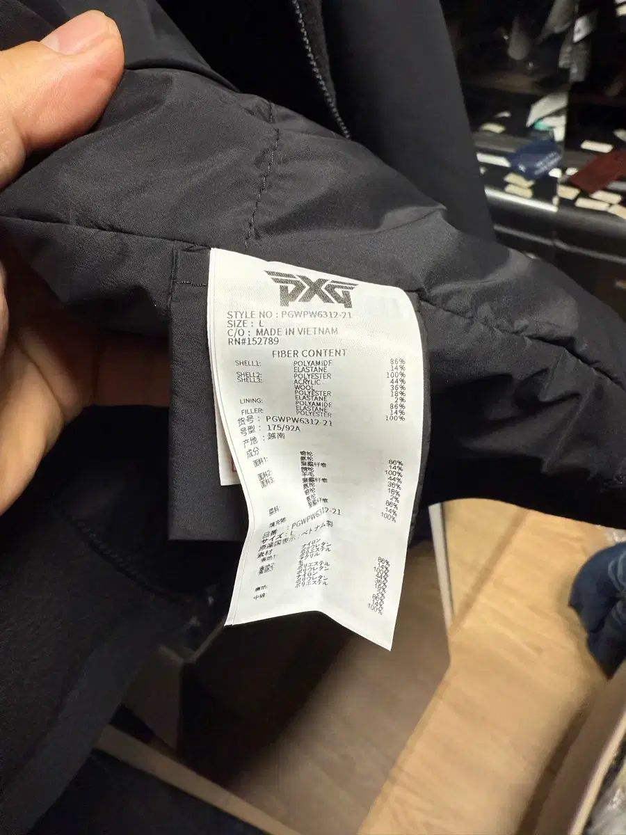 PXG ブラック フリース ダウン ジャケット その他 レディースウェア ゴルフ