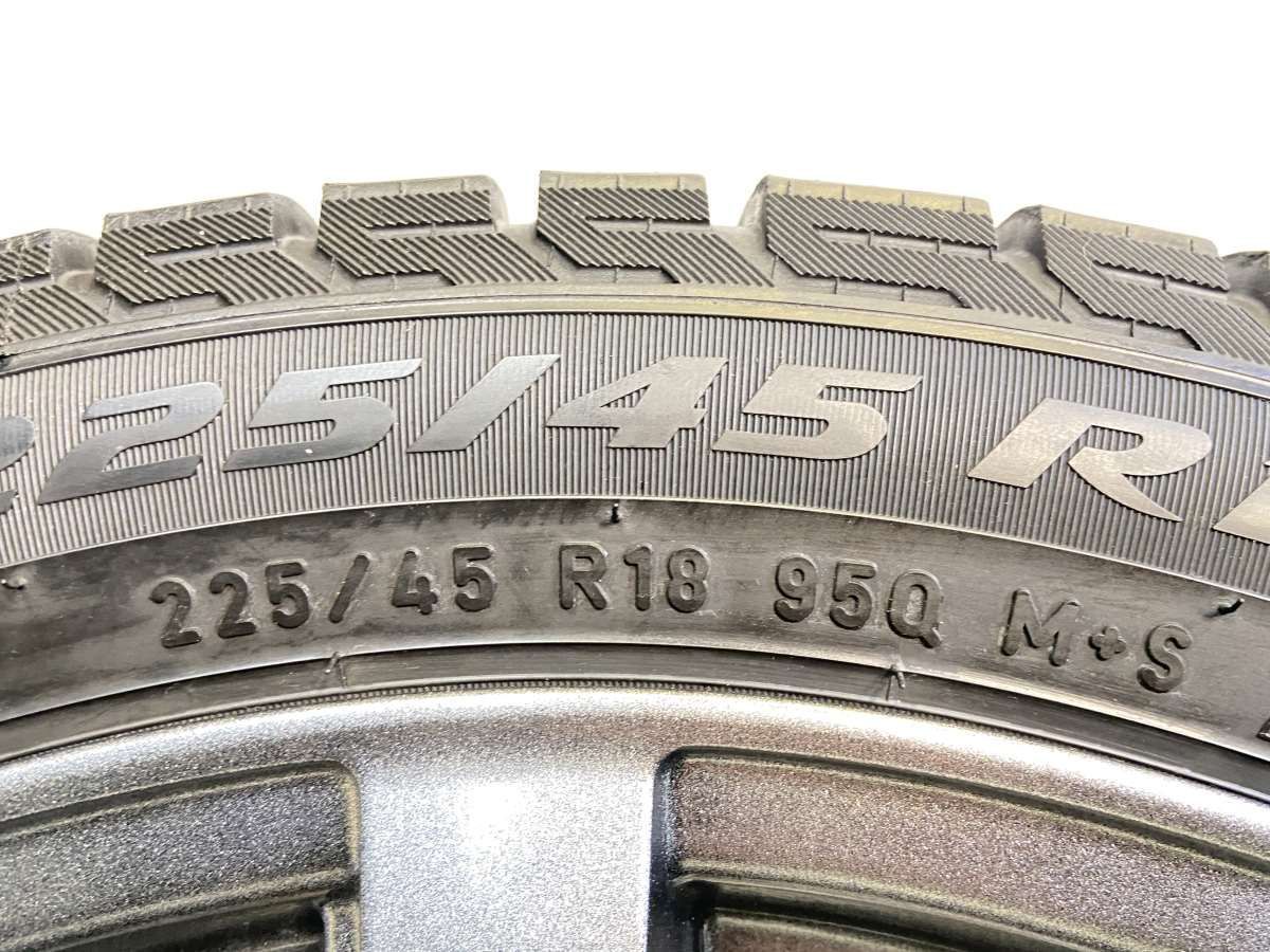  225 45 R 18 ピレリ アイスアシンメトリコPLUS GRASS x 7 0 53 114 3 5穴 タイヤ スタッドレスタイヤ ホイールセット 4本セット w タイヤ ホイールセット タイヤ ホイール