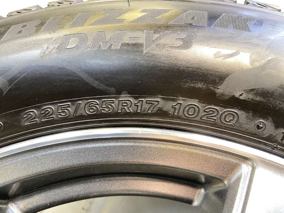 225/65R17 ブリヂストン ブリザック DM-V3 ROZEST 17x7.0 55 114.3-5穴