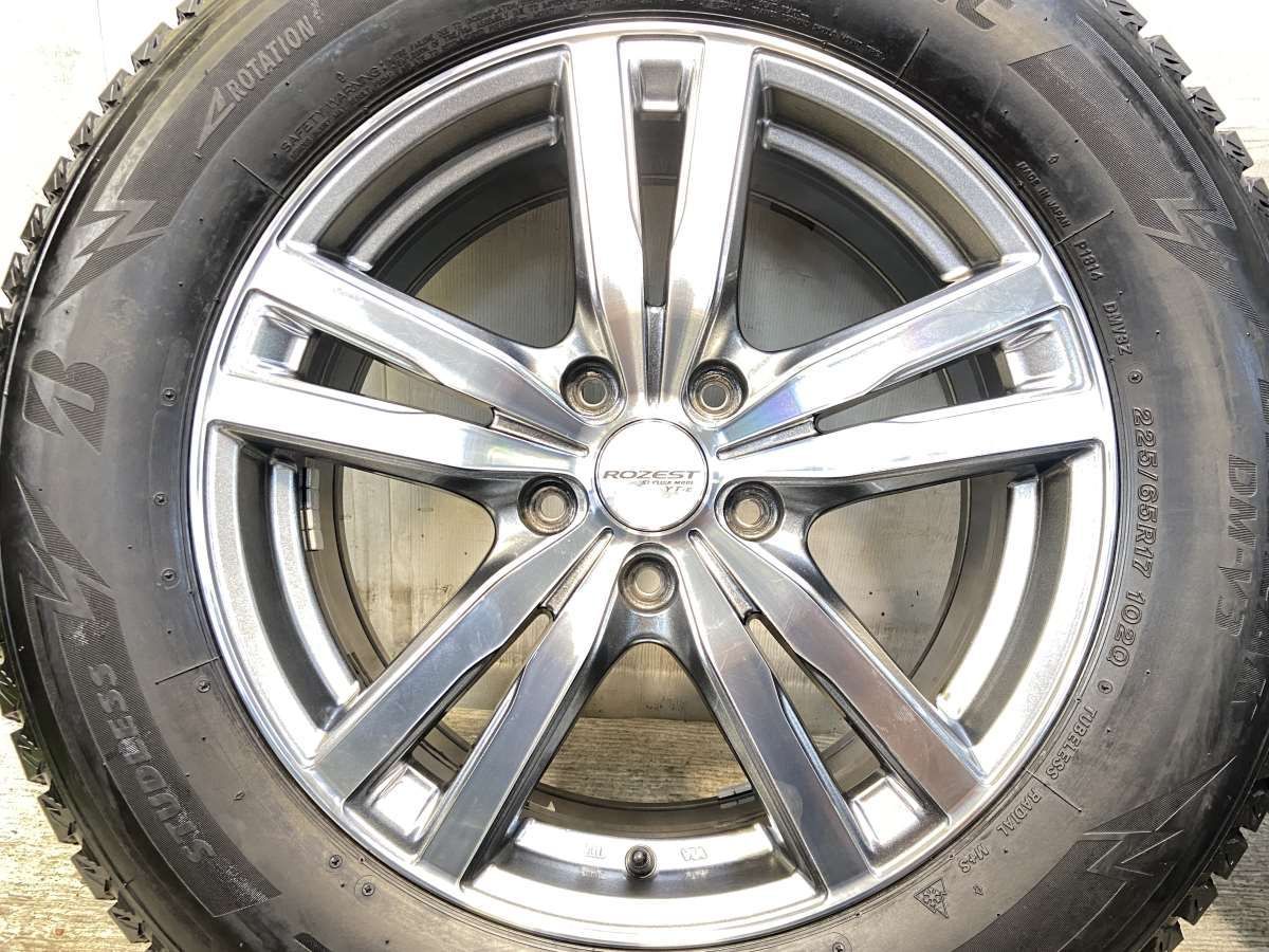 225/65R17 ブリヂストン ブリザック DM-V3 ROZEST 17x7.0 55 114.3-5穴