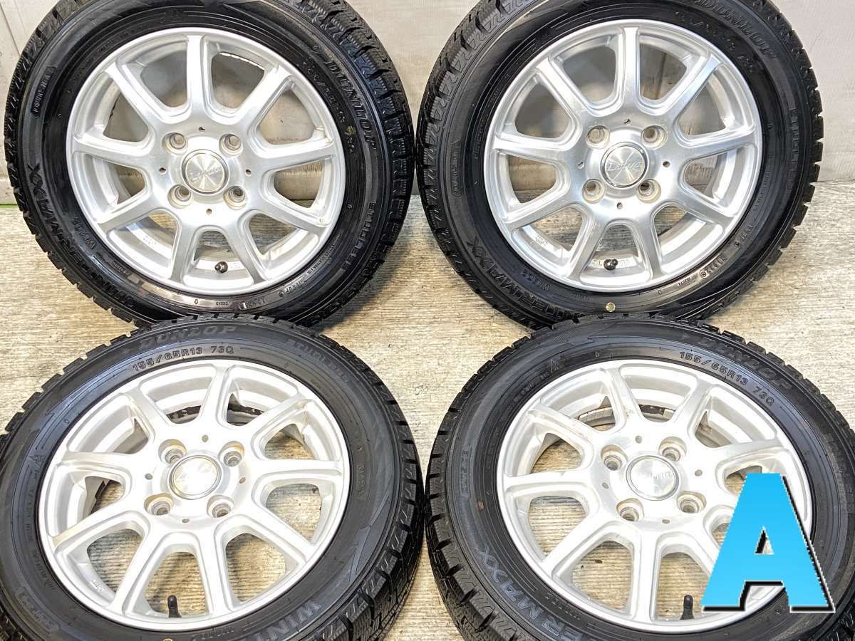 155 65 R 13 ダンロップ ウィンターマックス WM 02 LEITUA x 4 0 45 100 4穴 タイヤ スタッドレスタイヤ ホイールセット 4本セット w