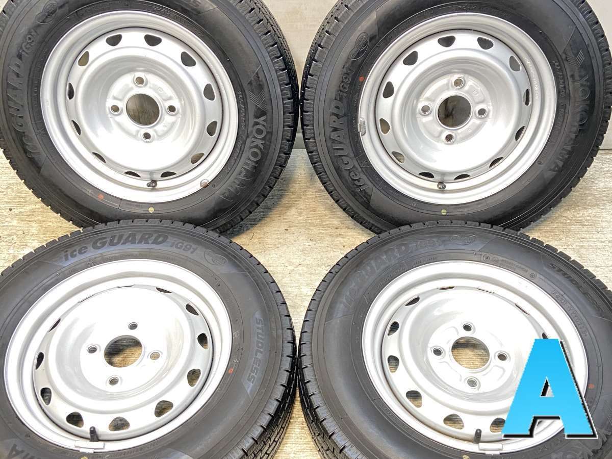 165 80 R 14 97 95 LT ヨコハマ アイスガード iG 91 K 3 x 5 0 114 4穴 タイヤ スタッドレスタイヤ ホイールセット 4本セット w