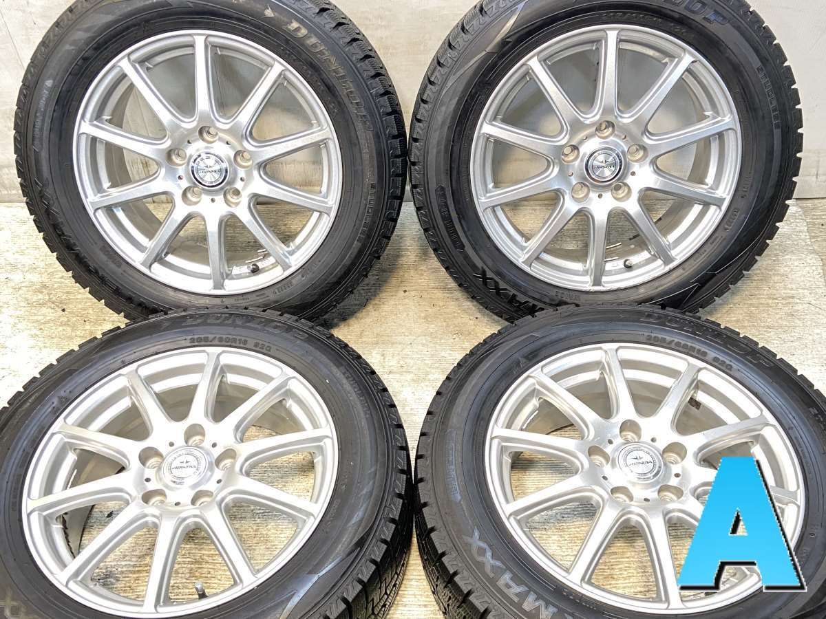 205 60 R 16 ダンロップ ウィンターマックス WM 02 AIRNOVA x 6 5 48 114 3 5穴 タイヤ スタッドレスタイヤ ホイールセット 4本セット w