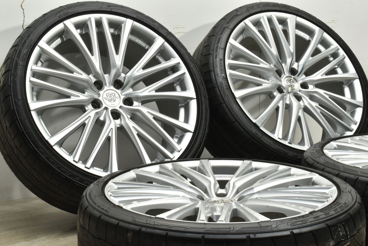 カスタム用に WORK バルムンク 20 in 8 5 J 38 PCD 114 3 ニットー NT 555 G 2 245 35 R アルファード ハリアー エルグランド