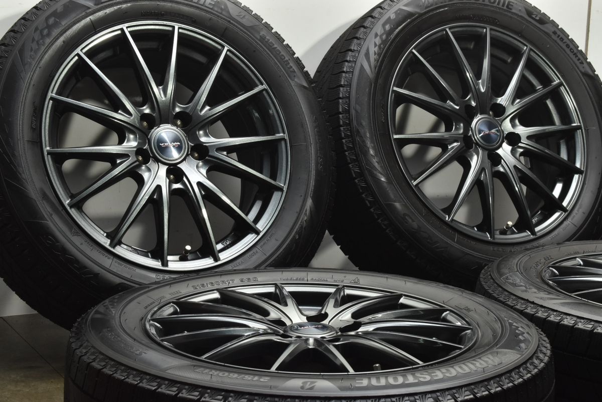 製 バリ溝 VRX 3付 WEDS VELVA 17 in 7 J 48 114 3 ブリヂストン ブリザック 215 60 R エスティマ カローラクロス オデッセイ