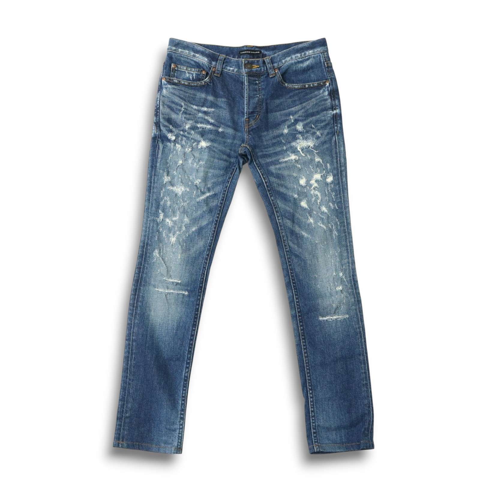 17AW LOUNGE LIZARD ラウンジリザード ダメージ加工☆ストレッチ 