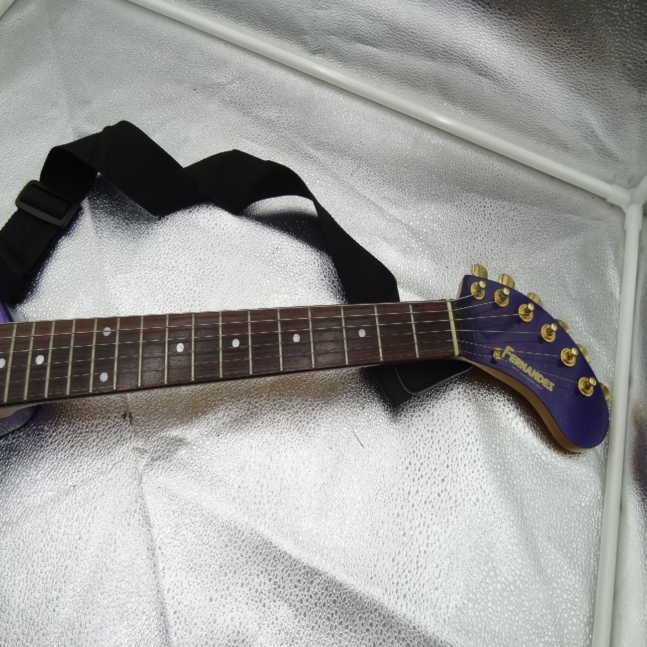 FERNANDES エレキギター ZO-3 フェルナンデス パープル アンプ内蔵