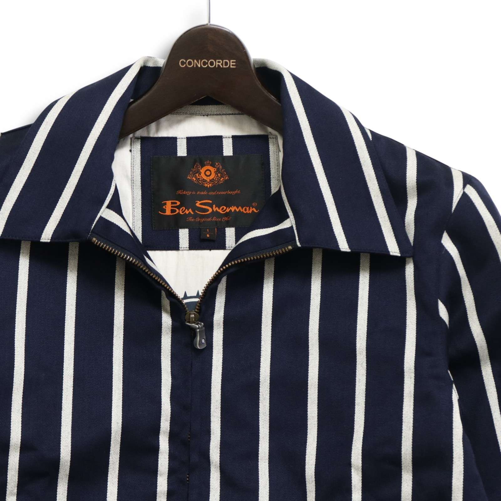 Ben Sherman ベンシャーマン 秋冬 ウール☆ ストライプ モッズ ジップ