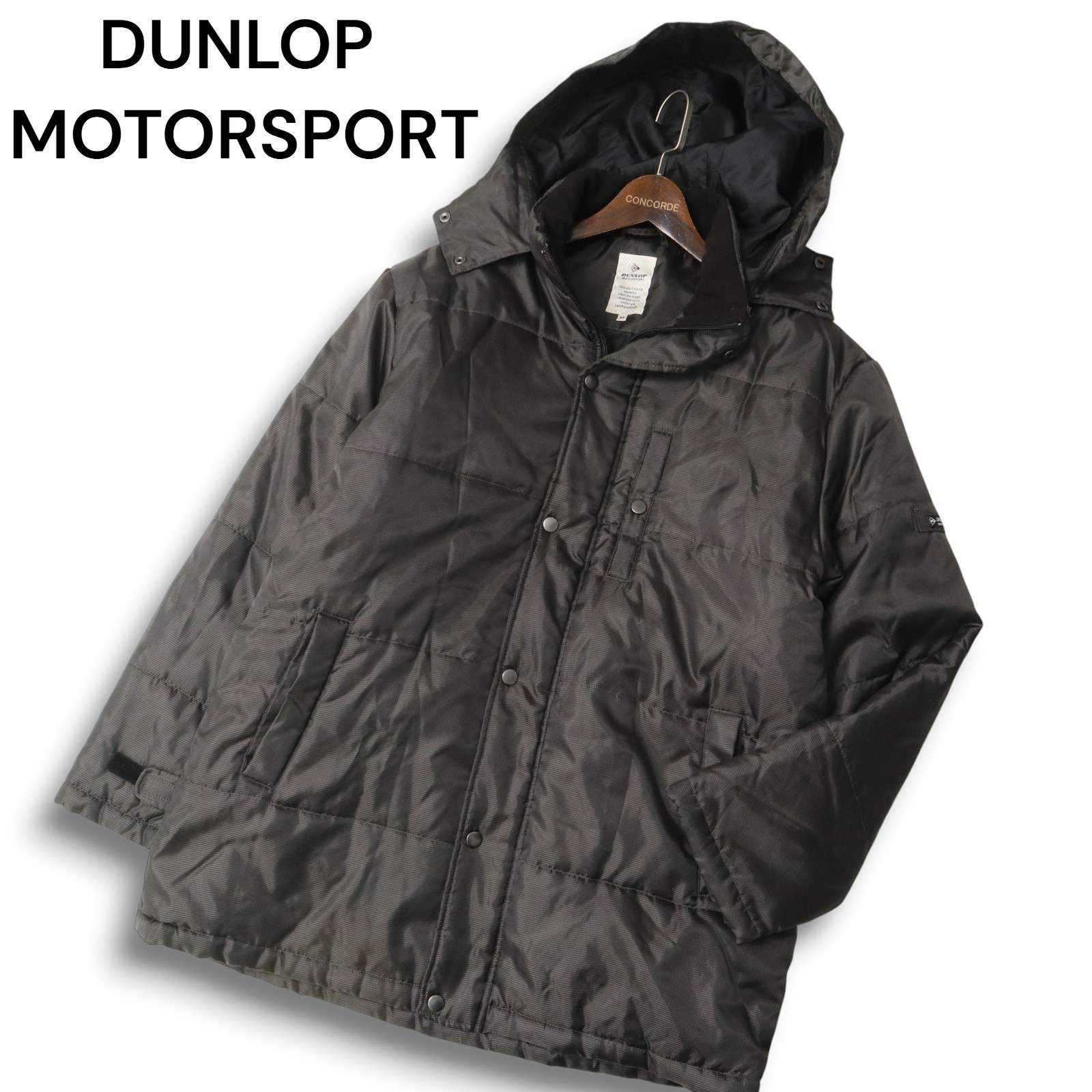 DUNLOP MOTORSPORT ダンロップ ゴルフ 秋冬☆ 千鳥 フーディー 中綿 