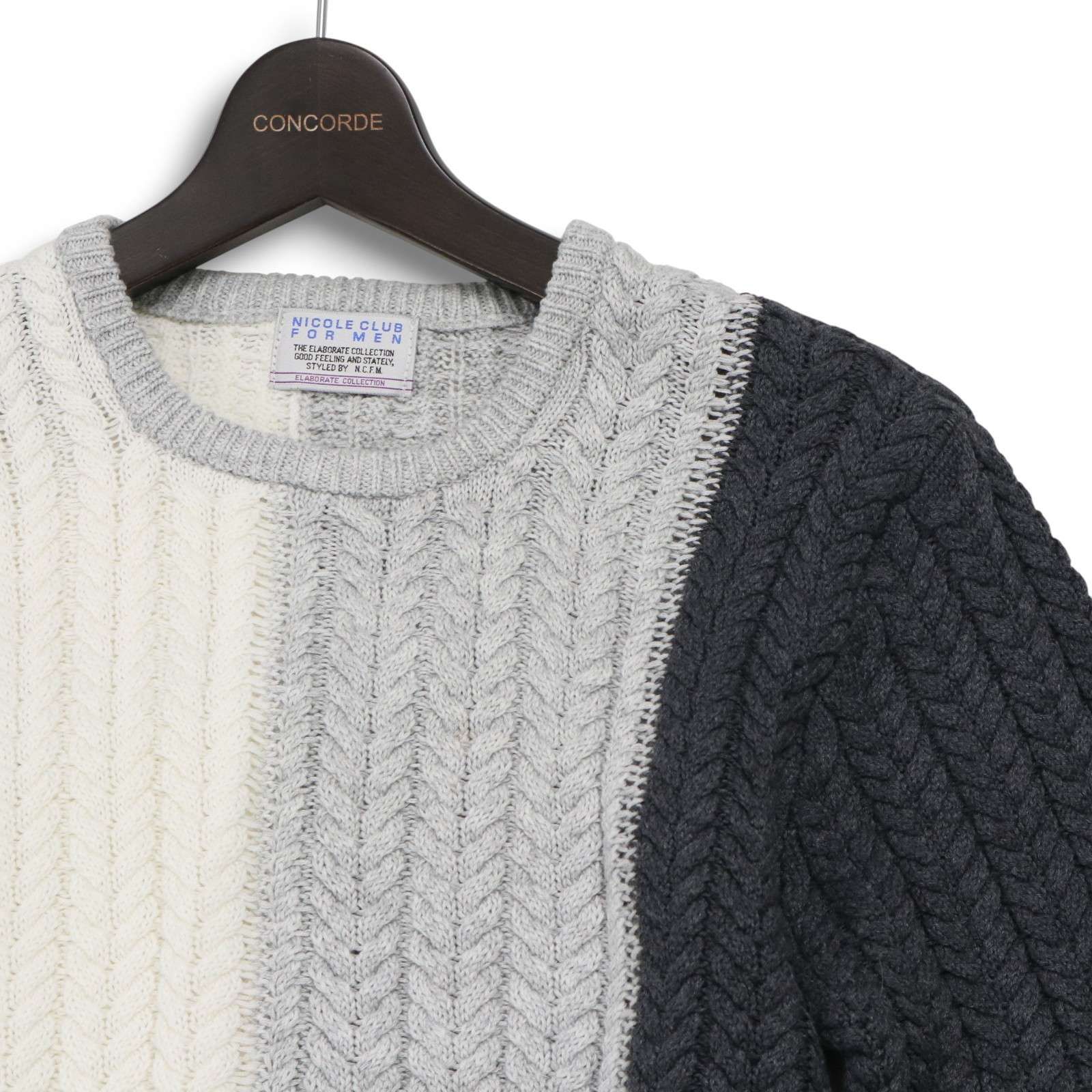 23AW☆ NICOLE CLUB FOR MEN ニコルクラブ フォーメン 秋冬 ウール混