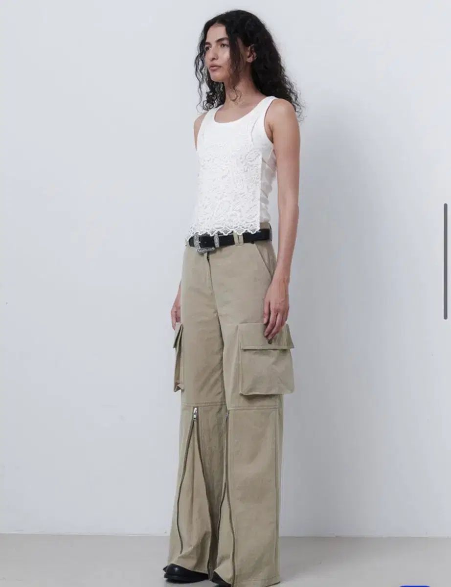 EPINGLER カーゴジップパンツ Grain L