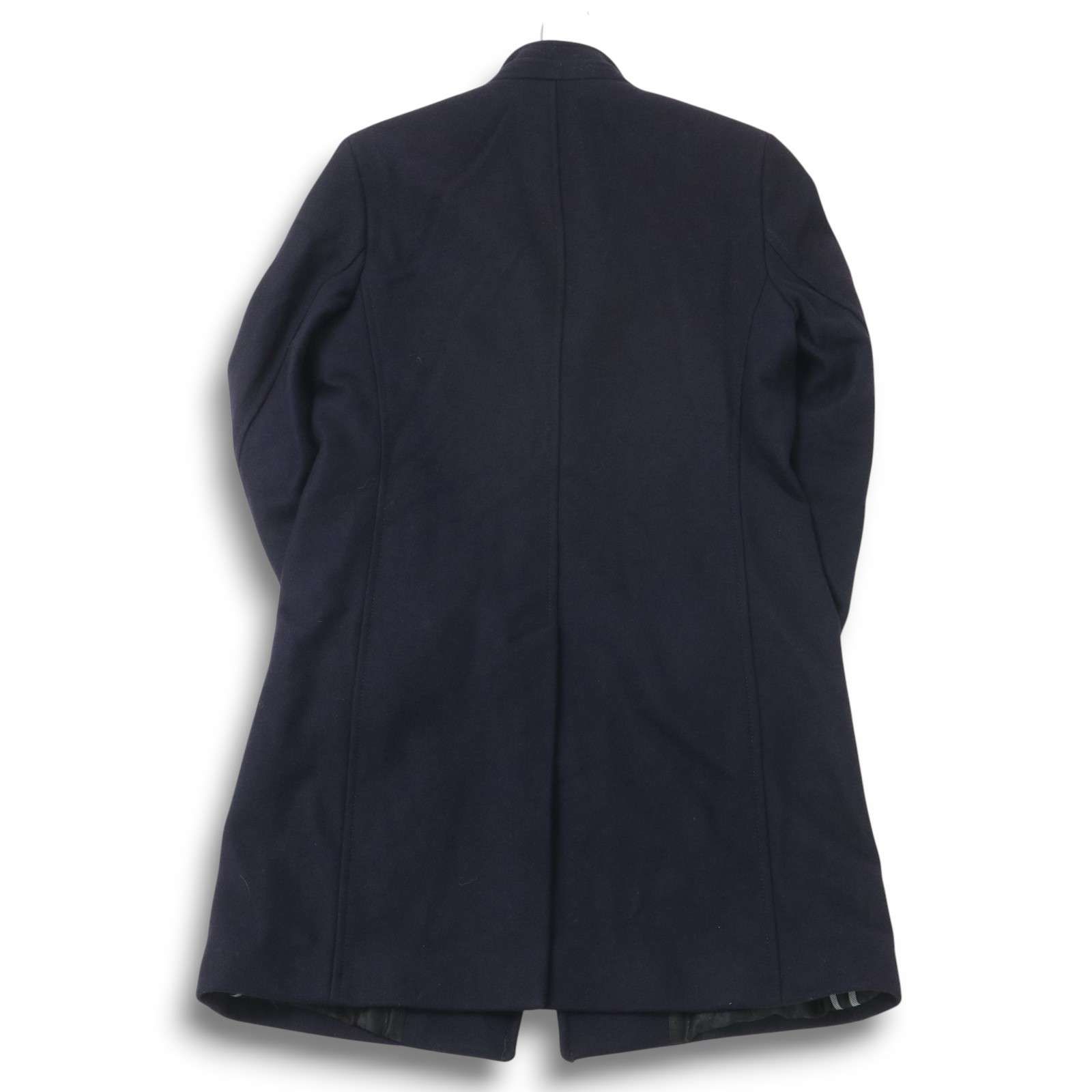 美品✨ザラ チェスターコート ダブル ウール 濃紺 ロング丈 オーバーサイズ 冬 美品】ZARA ザラ マン 秋冬☆ メルトン ウール チェスターコート Sz.S