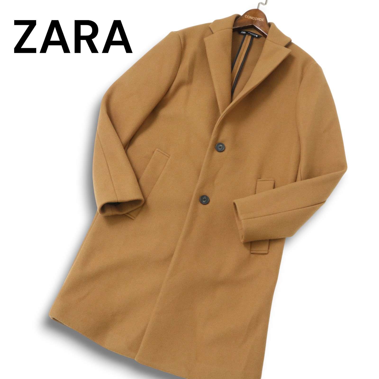 美品✨XL/現行タグZARAチェスターコート メンズ 4WAY COAT 近年 ZARA ザラ マン 現行タグ 秋冬 4WAYストレッチ☆ チェスター コート Sz
