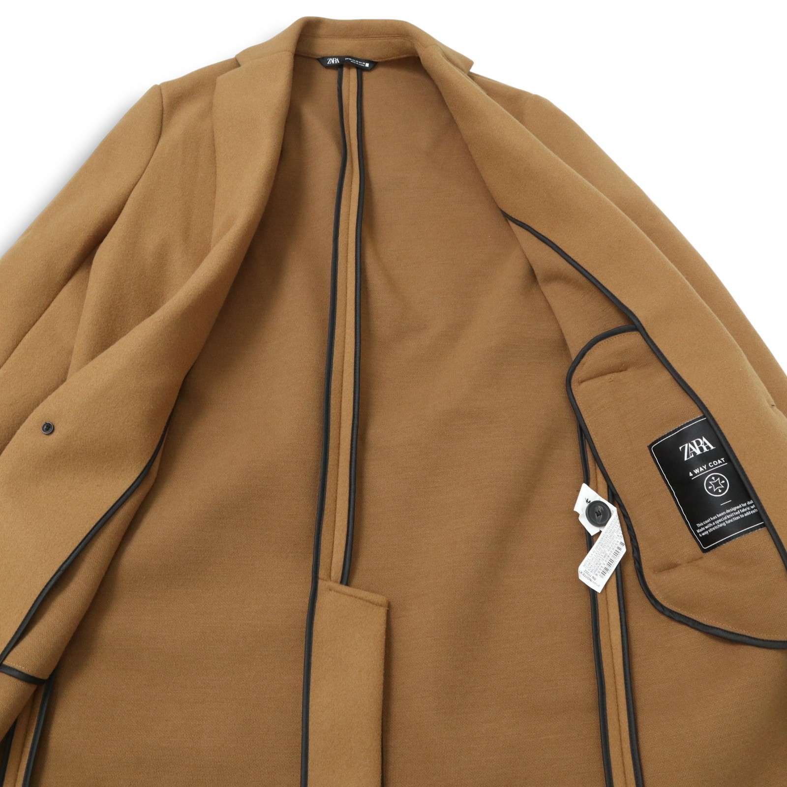 ZARA ザラ マン 現行タグ 秋冬 4WAYストレッチ☆ チェスター コート Sz