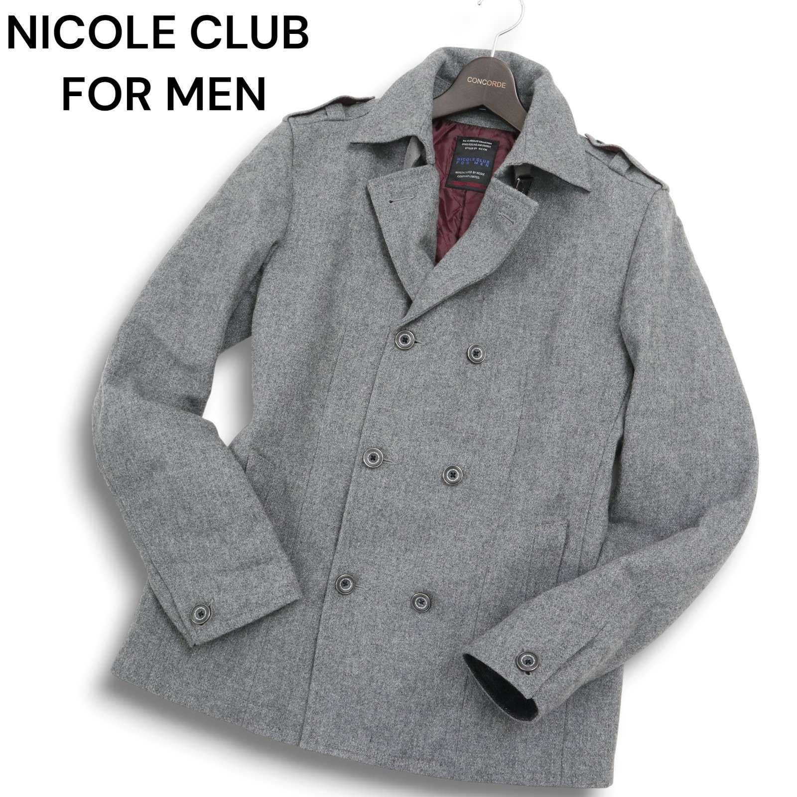 NICOLE CLUB FOR MEN ニコルクラブ フォーメン 秋冬 襟ワイヤー 