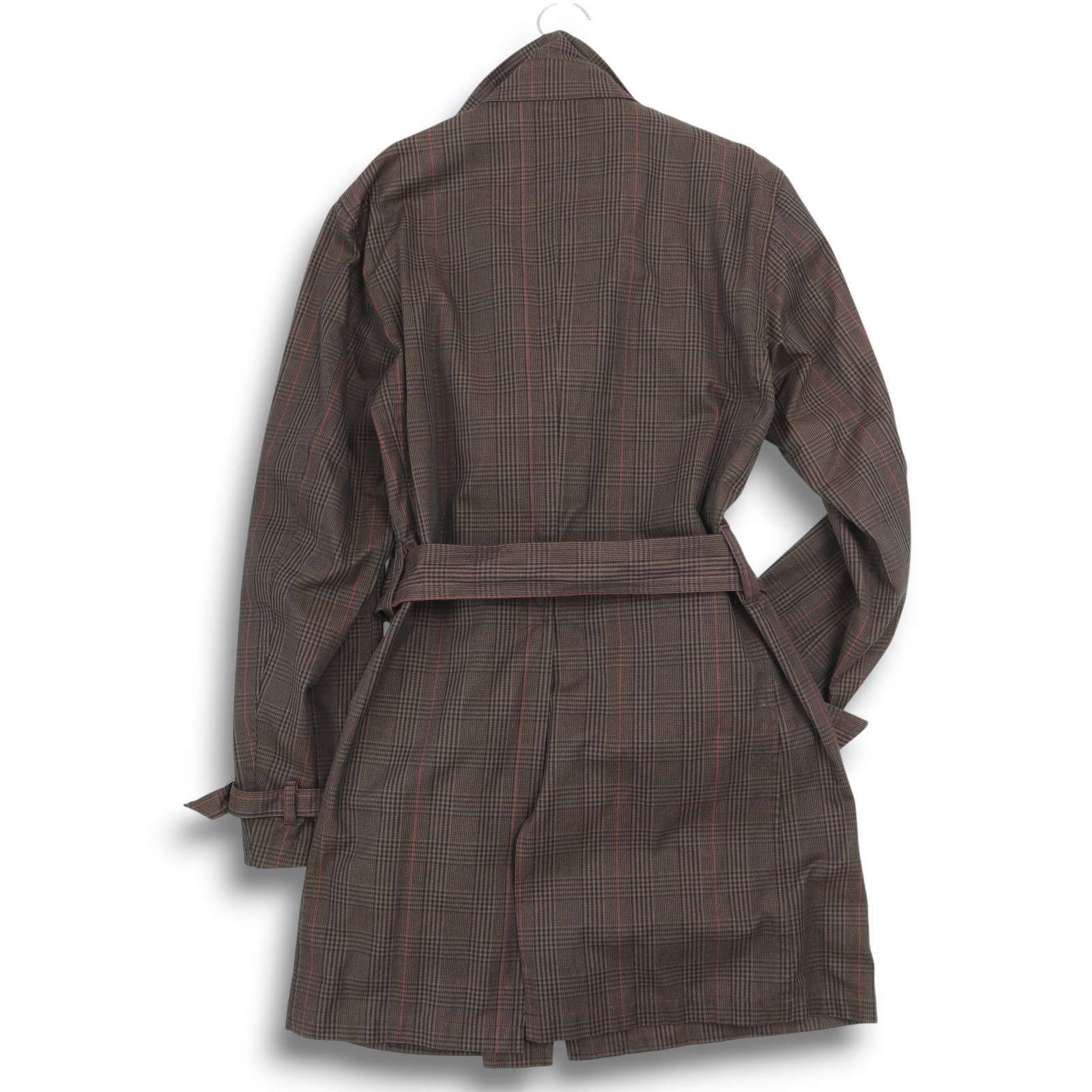 SCHLUSSEL シュリセル グレンチェック☆ スリム トレンチ コート Sz.3