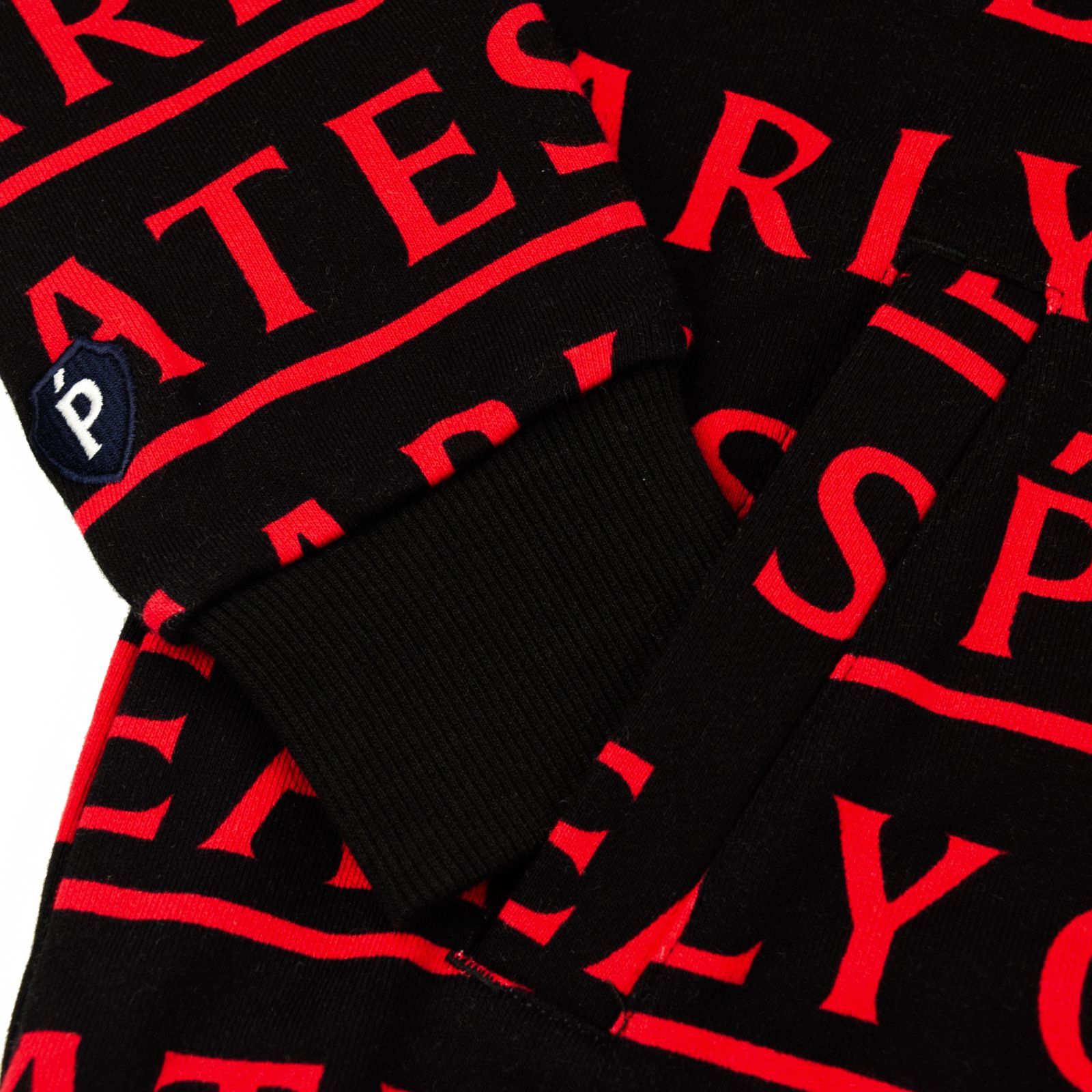 サイズ：4・M・新品】パーリーゲイツ (メンズ) メゾンロゴ柄 裏毛