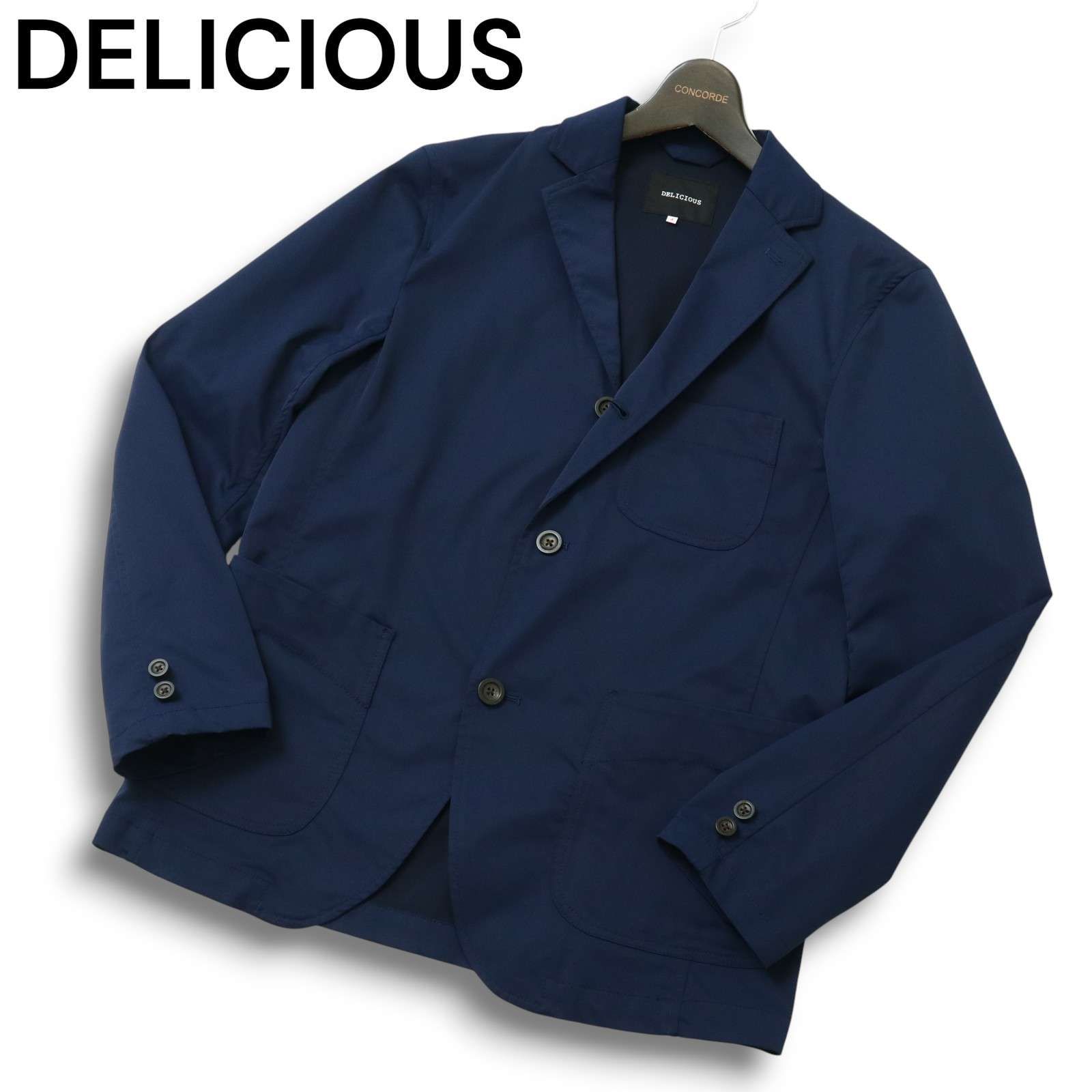 DELICIOUS テーラードジャケット ネイビー サイズ5 DELICIOUS デリシャス 通年☆ トラベル テーラード ジャケット Sz.4