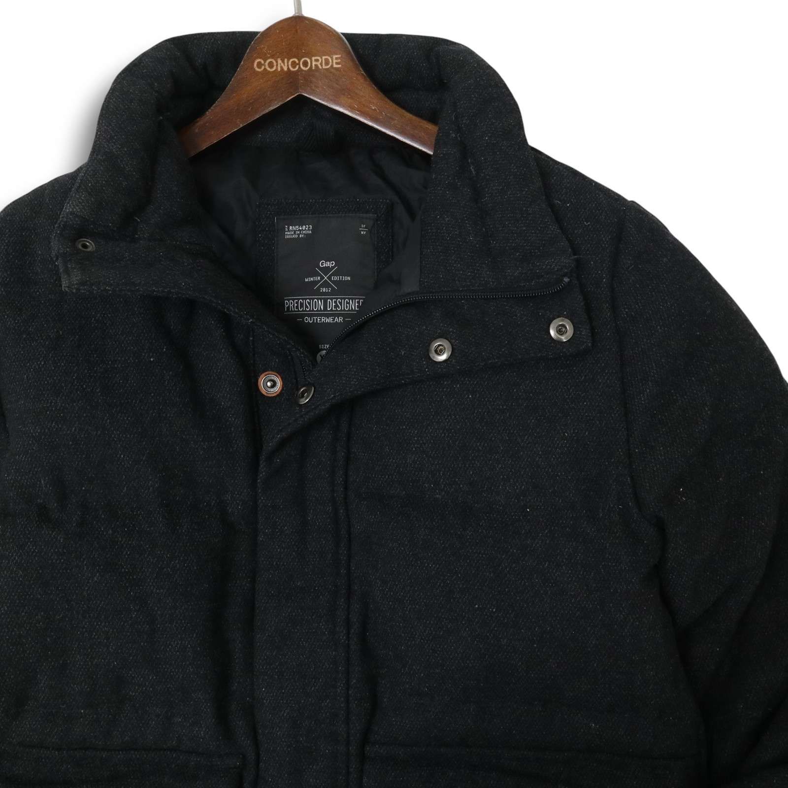 GAP ギャップ 秋冬 ウール☆ ツイード ダウン ジャケット Sz.XS メンズ 