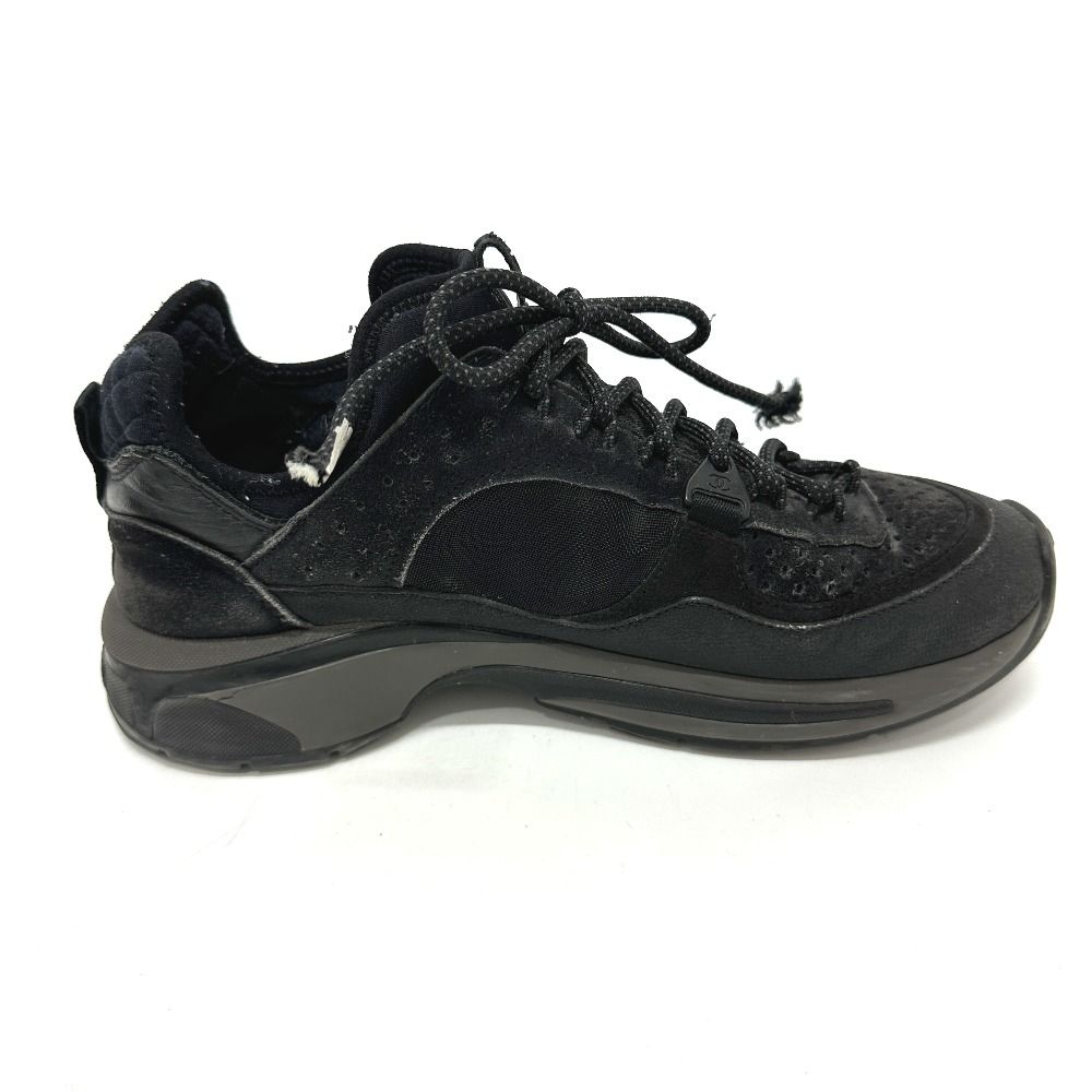 CHANEL シャネル スニーカー トレーナーズ G40193 キャンバス ブラック