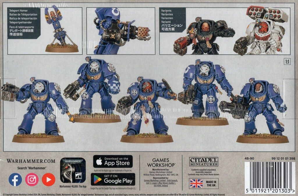 GAMES SPACE MARINES Terminator Squad 2025 ターミネーター スカッド