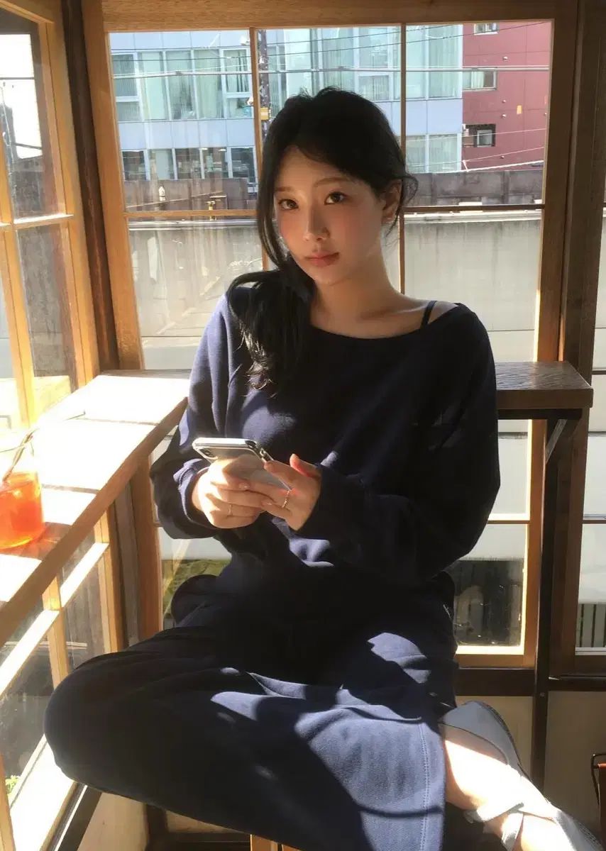 ondemin ondmin オフショルダー スウェットシャツ スウェットパンツ セット