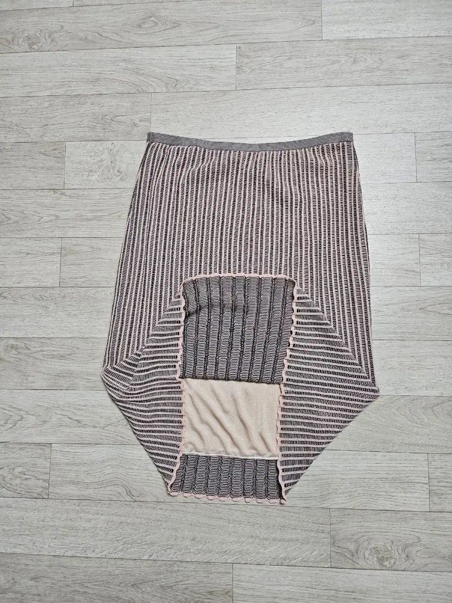 ミソニ ストライプ ニット ロング丈スカート