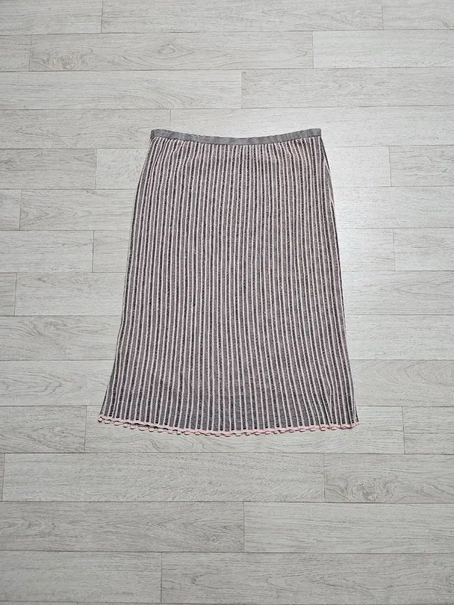 ミソニ ストライプ ニット ロング丈スカート