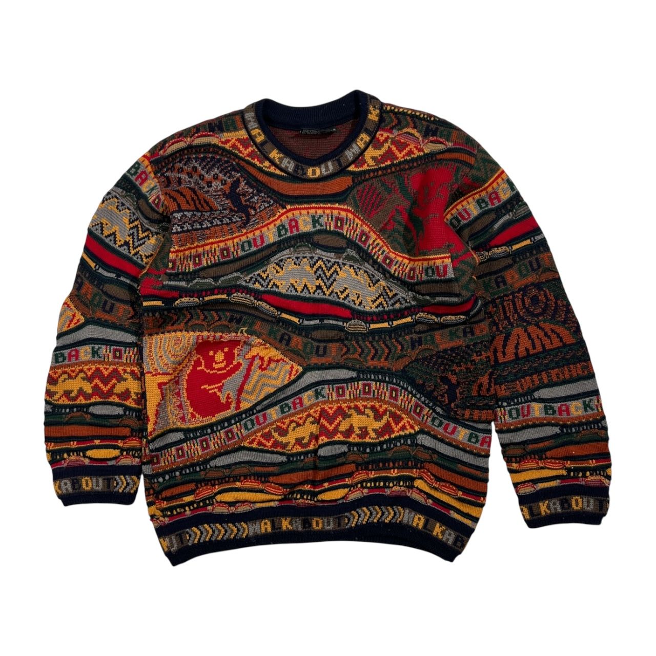 オーストラリア製 COOGI クージー 立体編み 3D ウールニット セーター