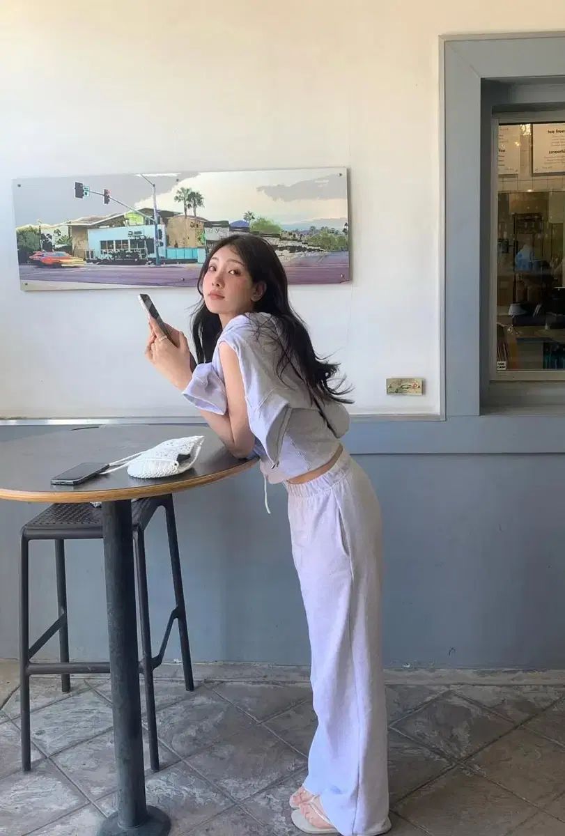 ondemin スプリング スウェットシャツ フードジップアップ スウェットパンツ セットアップ