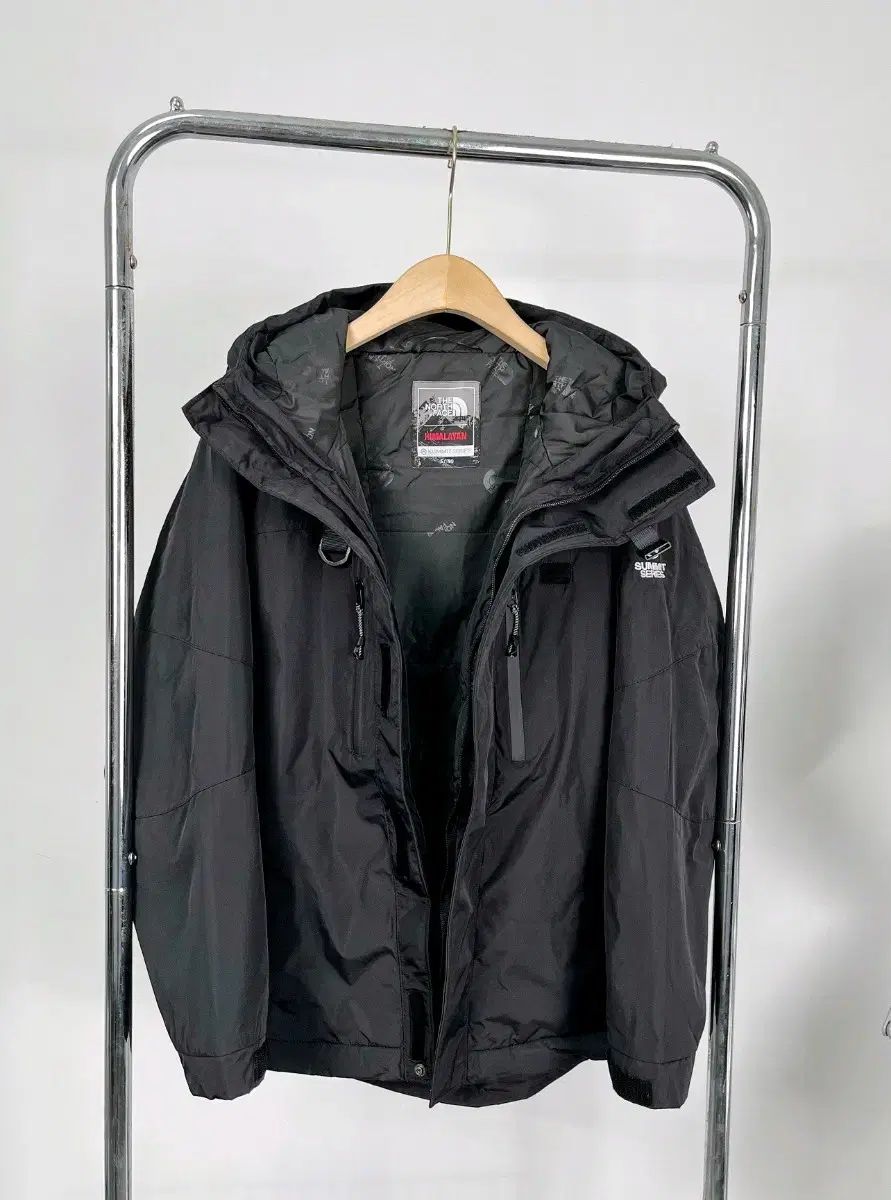 ザノースフェイス ヒマラヤ ブラック ウィンドブレーカー ダウン ジャケット