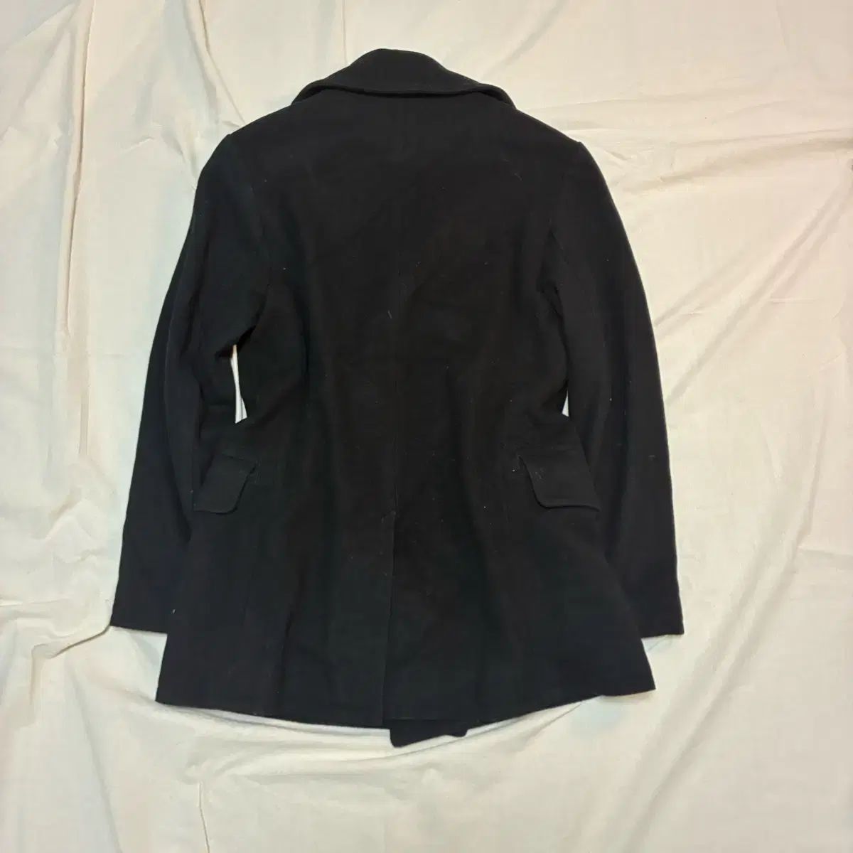 ユニセックス ポロ ブラック ピーコート ダブル コート S - メルカリ