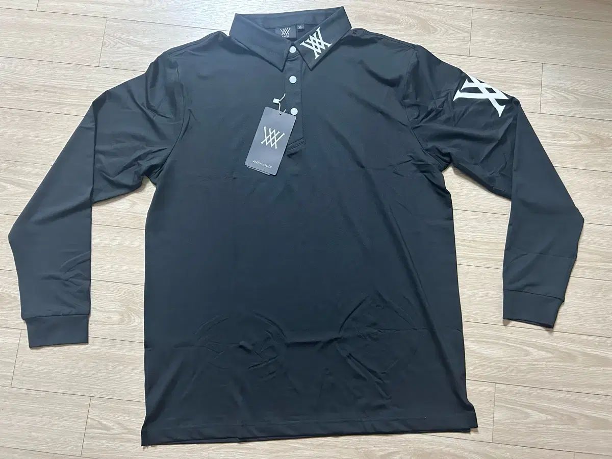 ANEW GOLFブラック 長袖Tシャツ Lサイズ相当 ANEW GOLF(アニューゴルフ) メンズ長袖ウェアTシャツ 【公式通販】