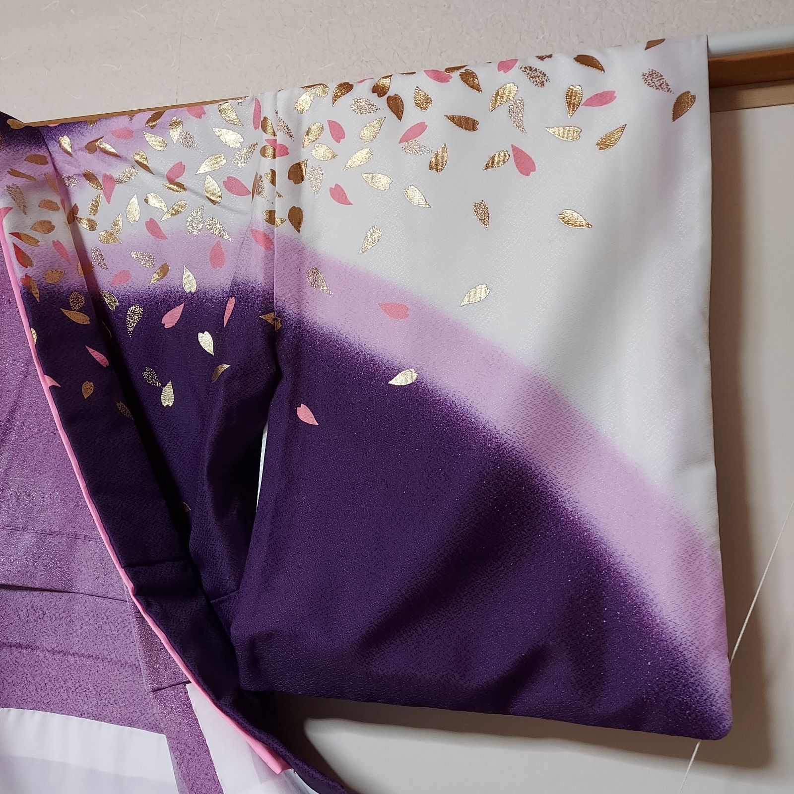 ポリエステル着物専門店in.style◆美品◆舞台衣裳◆付下訪問着◆着物◆踊り◆胴抜き仕立て◆重ね衿◆袖無双◆身幅広め◆裄66.5cm◆丈154.5cm