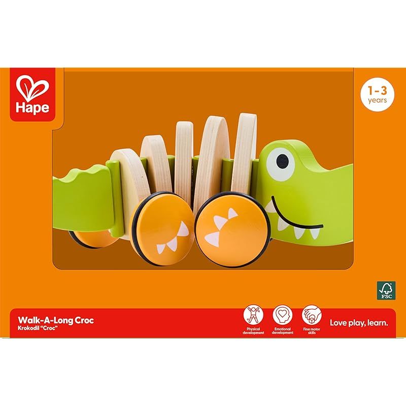 orionさんへ　おもちゃ 迅速発送】Hape(ハペ) おさんぽワニさん E0348 - メルカリ