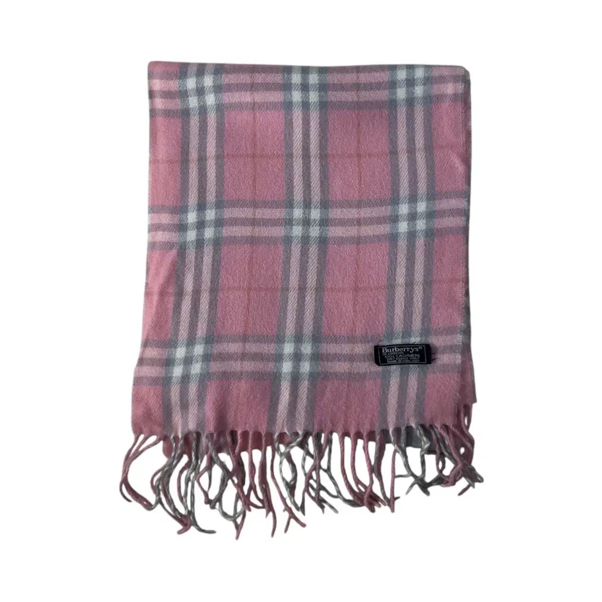 バーバリー カシミア ピンク ノヴァチェック マフラー