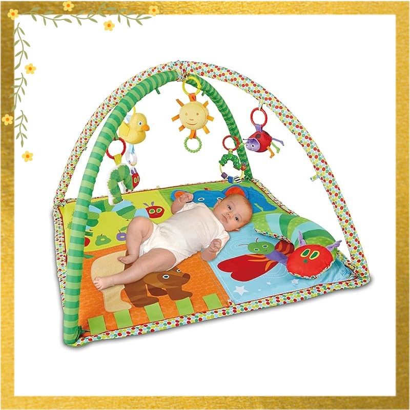 日本育児 ベビージム はらぺこあおむし アクティビティプレイジム 新生児から対象 成長過程に合わせて使用 1