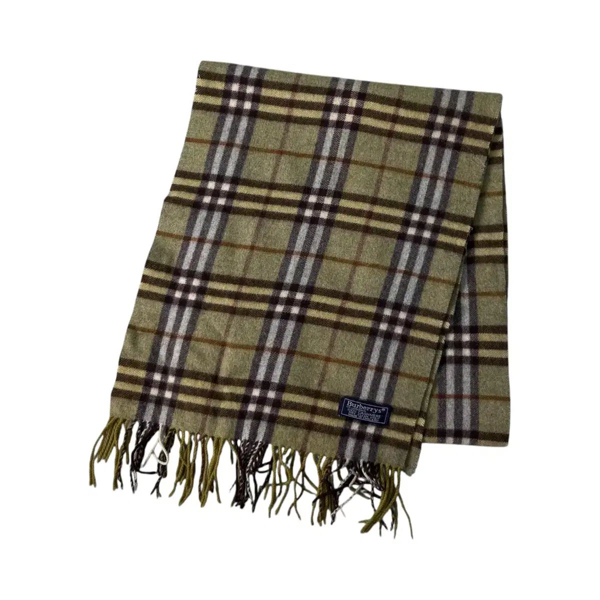 BURBERRY バーバリー カシミア グリーン ノヴァチェック マフラー