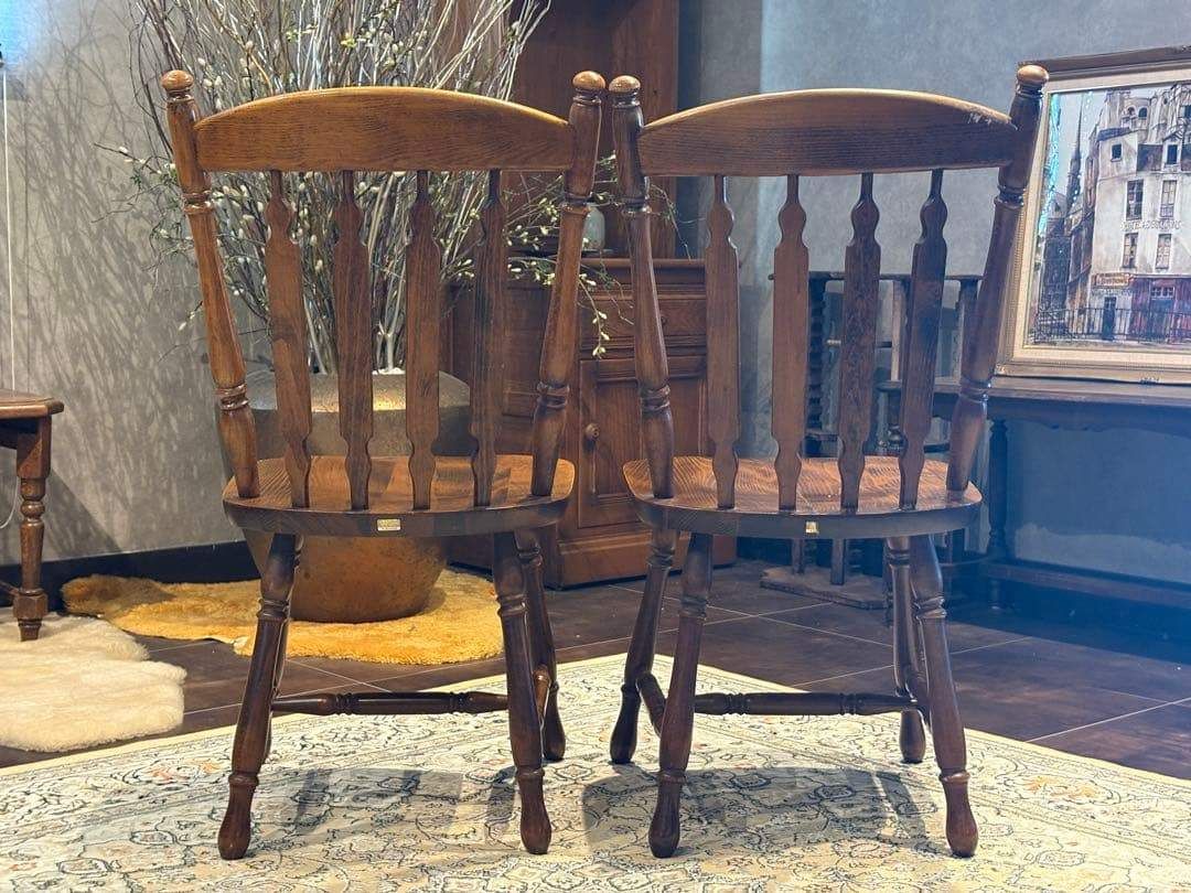 ②KOIZUMI コイズミ ウィンザーチェア ダイニングチェア ビンテージ nZ