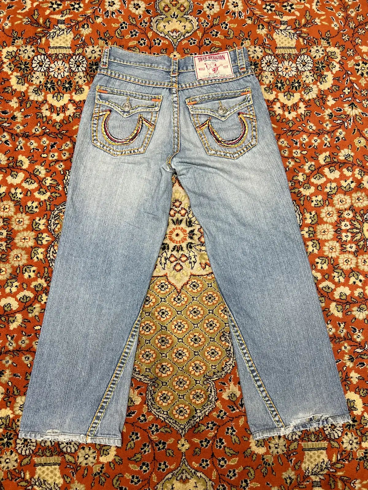 32 TRUE RELIGION トゥルーレリジョン ジョイ SUPER T ブーツカット デニム レインボー