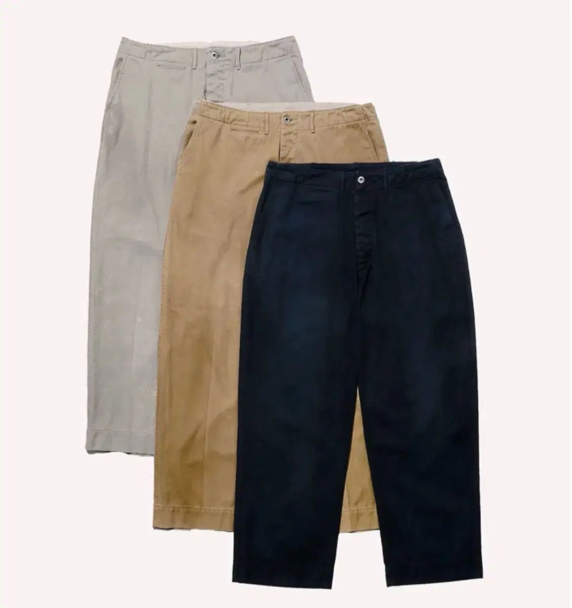 4 25 aw アプレッセ ヴィンテージ チノ トラウザー ベージュ