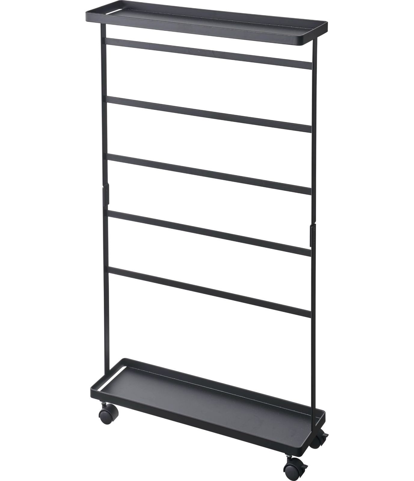 約 キャスター含む cm ブラック タワー tower 収納ワゴン スリム 洗濯用品 ランドリー収納 まとめて収納 山崎実業 Yamazaki 5656