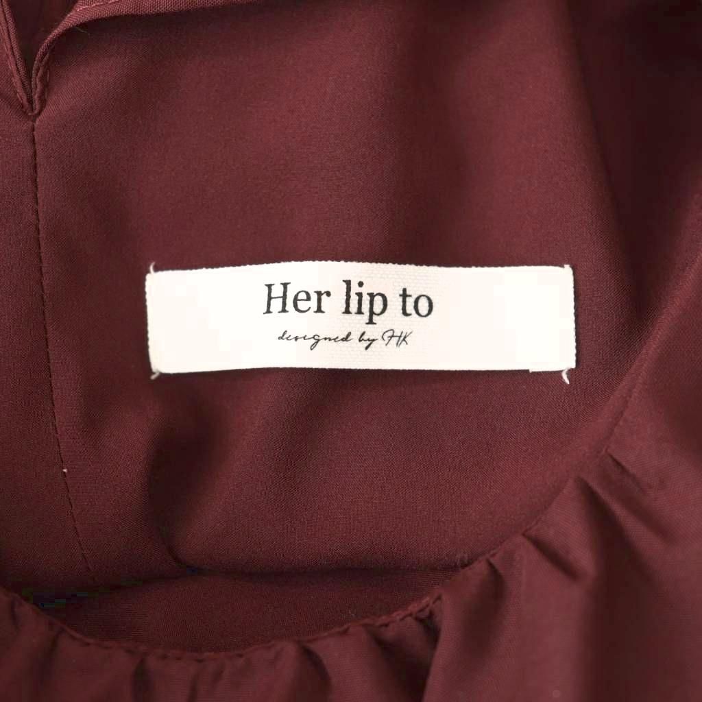 ハーリップトゥ Her lip to 25SS Riviera Bow Tiered Long Dress