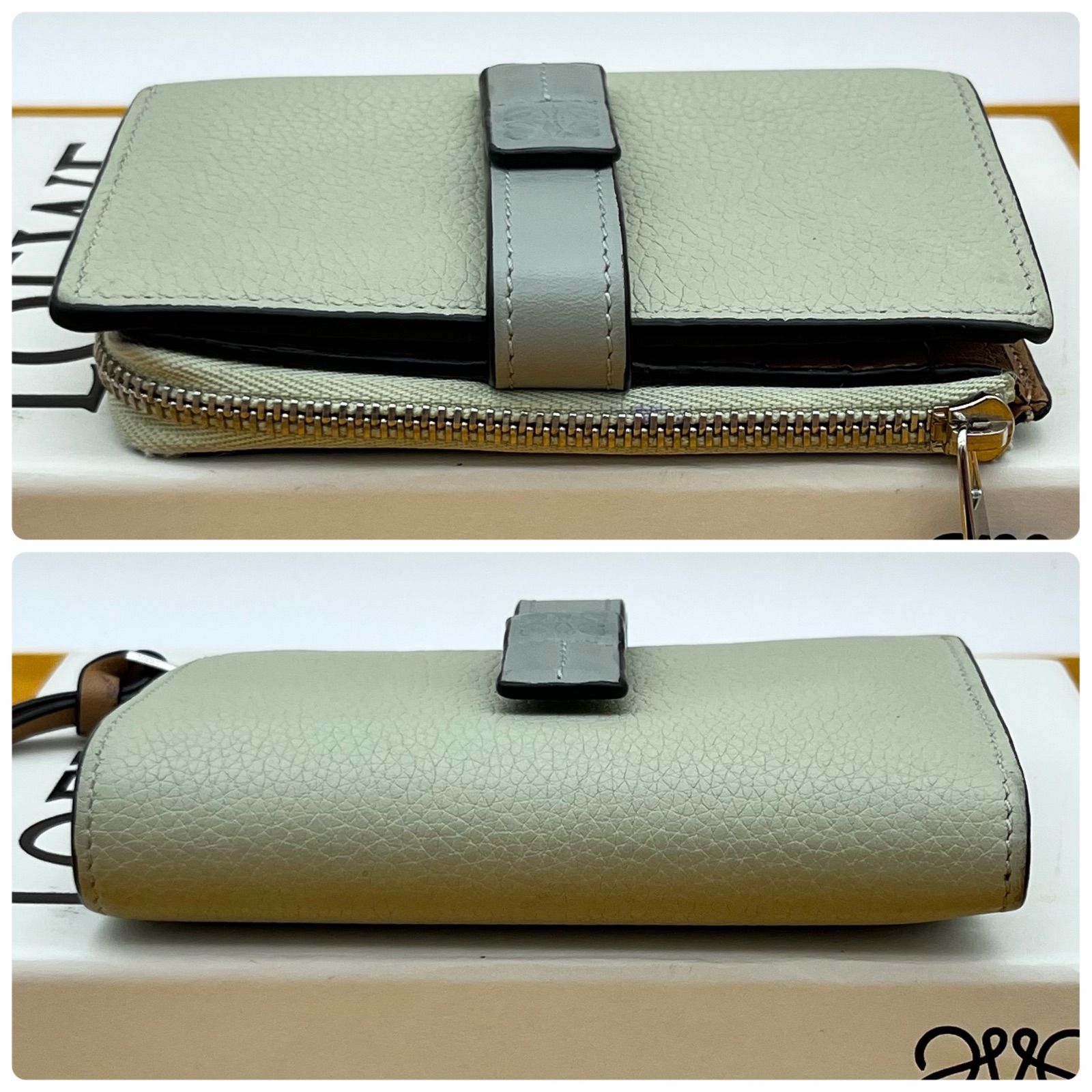 ✨美品✨LOEWE ロエベ アナグラム スリム ジップ バイフォールド