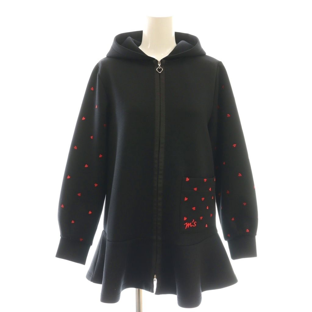 エムズグレイシー M'S GRACY ハート刺繍ジップアップフーディー