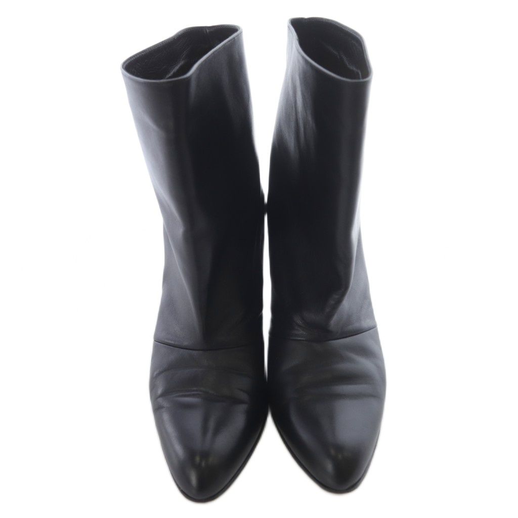 ネブローニ Nebuloni レザーショートブーツ ハイヒール 37 黒 - メルカリ