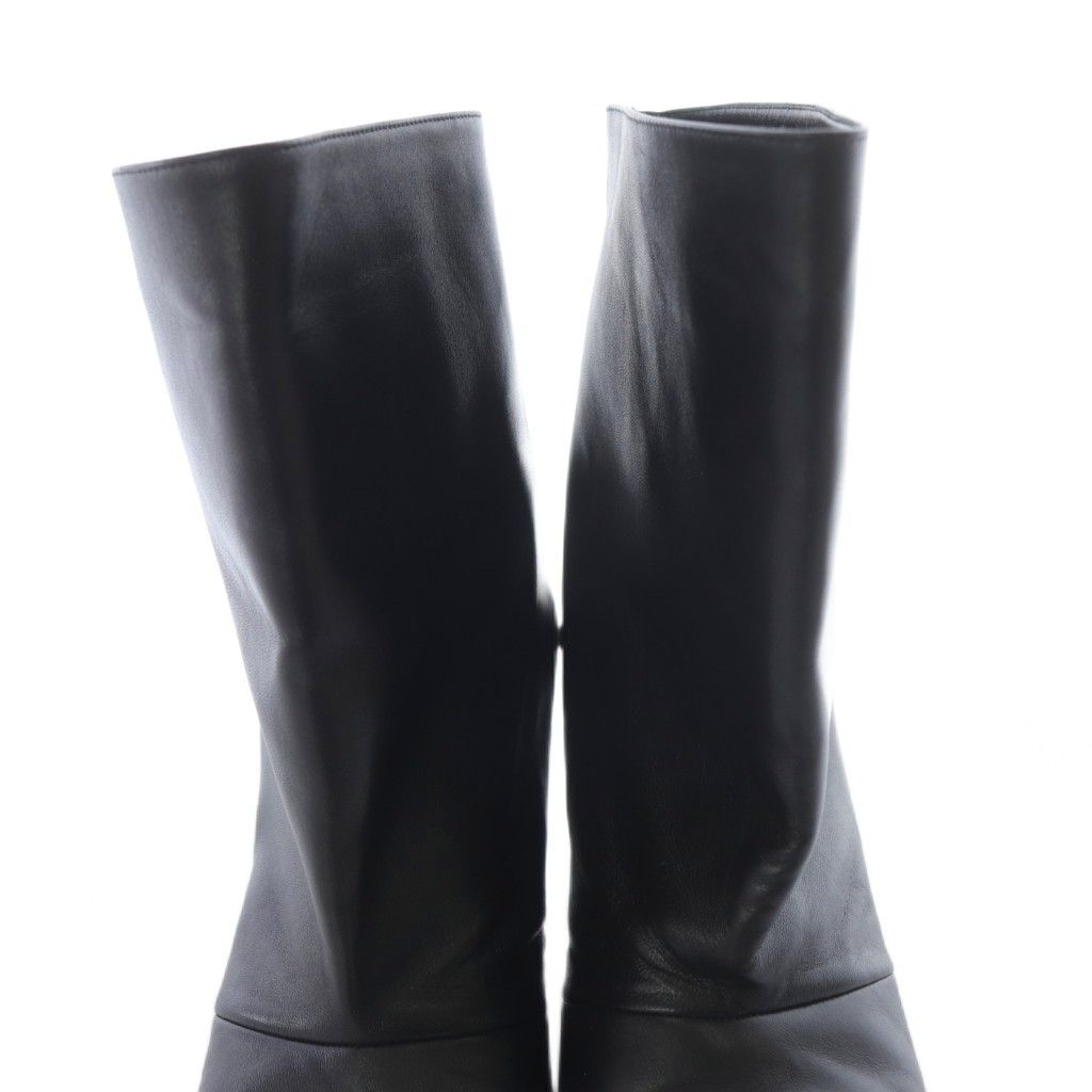 ネブローニ Nebuloni レザーショートブーツ ハイヒール 37 黒 - メルカリ