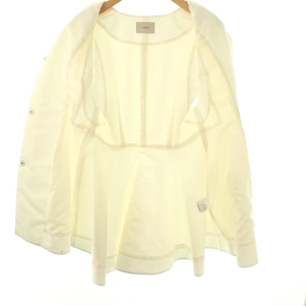 ル フィル LE PHIL 23AW ダブルクロスストレッチペプラムジレ ベスト F